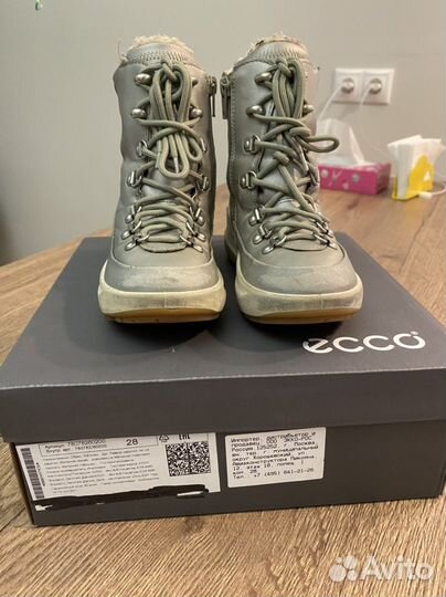 Ботинки детские ecco 28