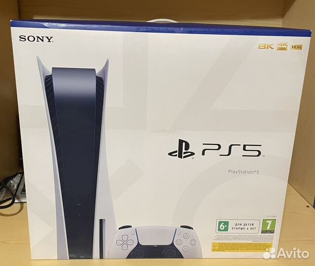 Коробка от Sony PS5