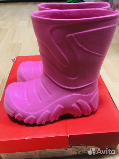 Резиновые сапоги для девочки 27