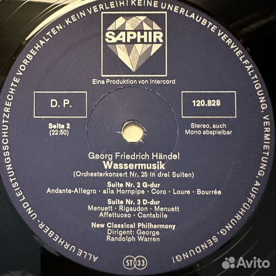 Гендель - Музыка на воде (Германия)