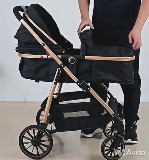 Коляска 3 в 1 с регулируемой ручкой