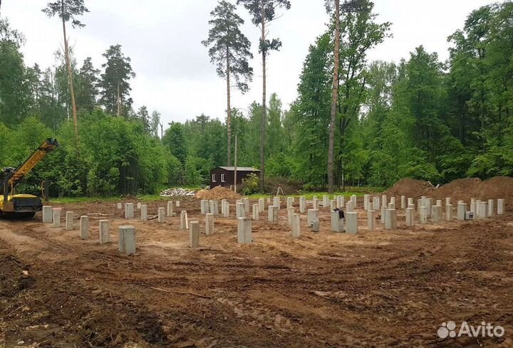 Фундамент на жб сваях под ключ / Жб сваи