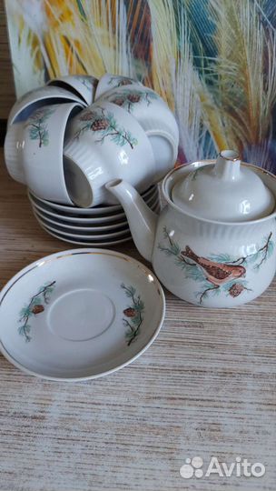 Чайный набор Кедровые шишки, 1971-1991 гг