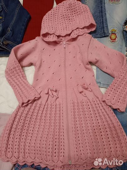 Вещи пакетом на девочку 98 104 новые и бу