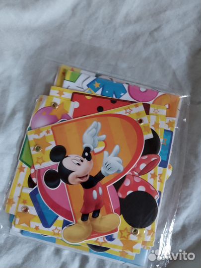 Гирлянда, скатерть,юбка на др. дет. столик