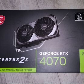 Видеокарта MSI 4070 12gb ventus 2x