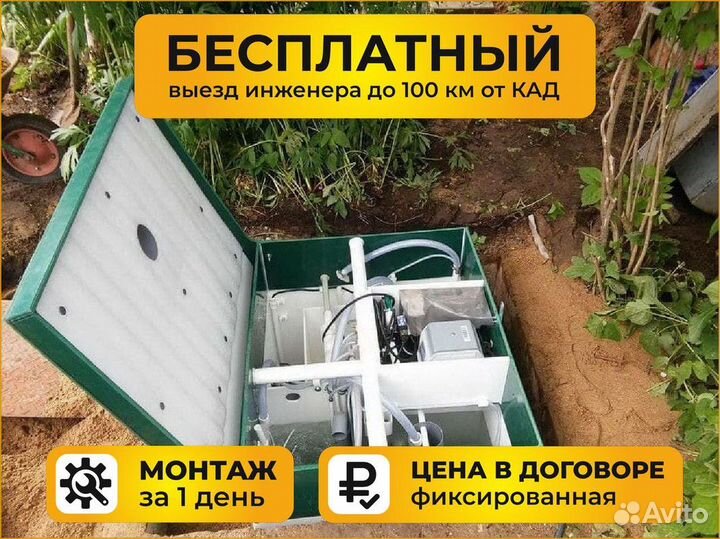 Септик c установкой под ключ
