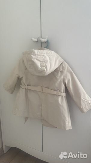 Вещи пакетом на девочку 1-2 года, тренч zara