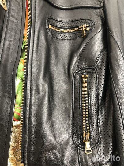 Куртка кожаная Dolce Gabbana original