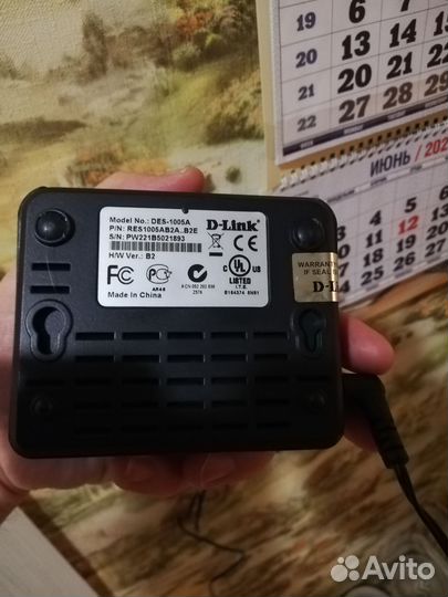 Коммутатор d link des 1005a