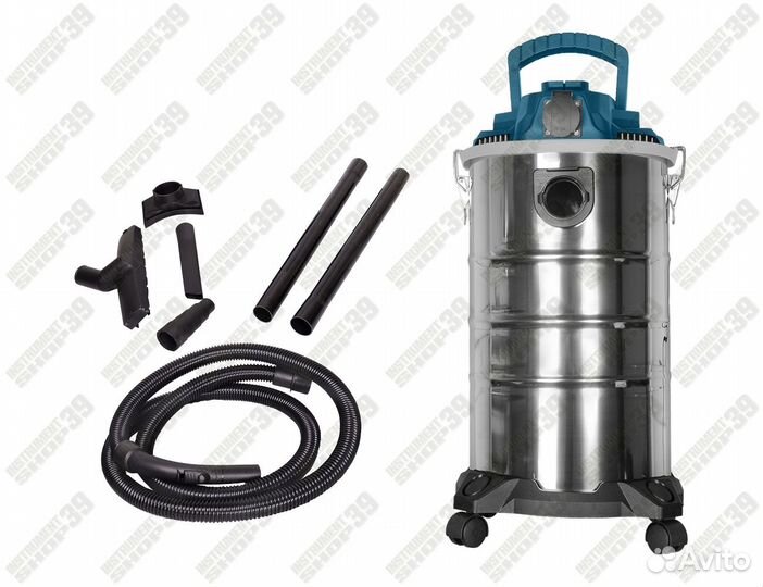 Строительный пылесос Raustech немецкий 30л розетка