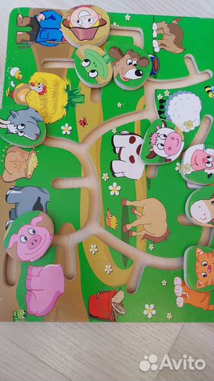 Деревянные развивающие игрушки лабиринты