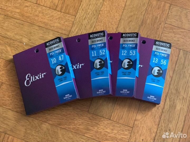 Струны для акустической гитары Elixir оригинал