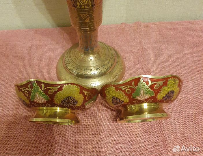 Ваза индийская латунь