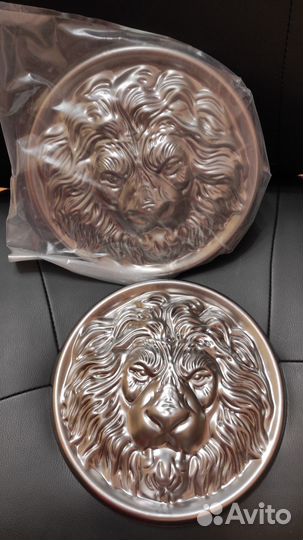 Декоративный элемент из металла Лев для забора