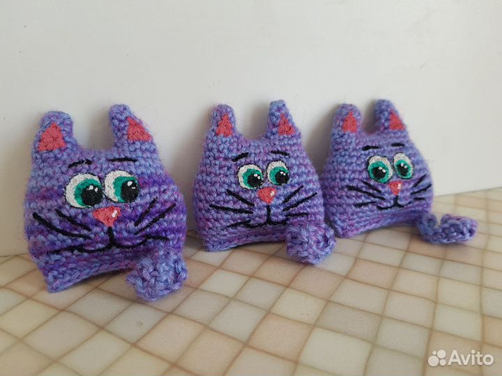 Вязаный котик котенок