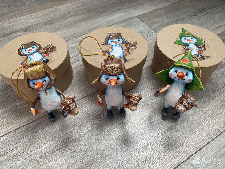 Елочные игрушки ручной работы