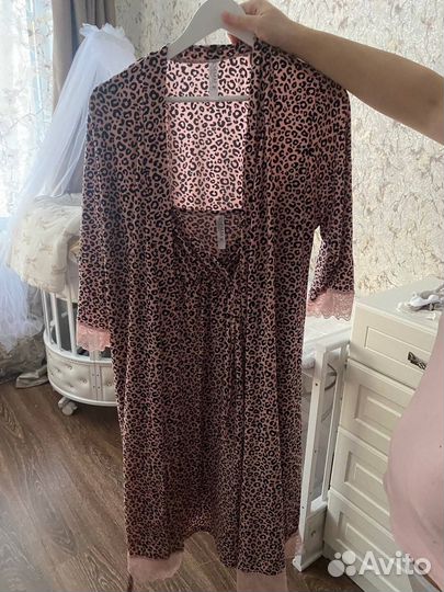 Комплекты сорочек и халатиков для беременых