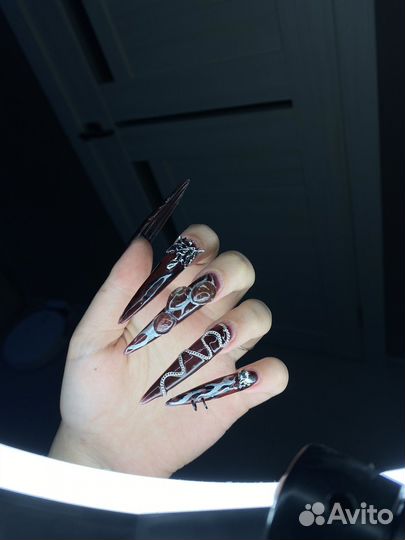 Маникюр наращивание