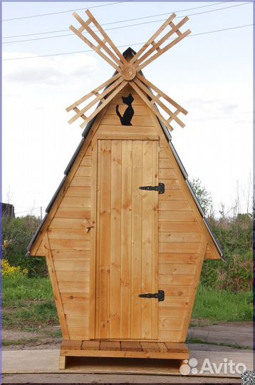 Дачный туалет деревянный SOX562