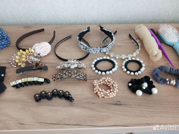 Резинки, ободки для волос.бигуди-липучки