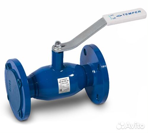 Кран шаровой Temper 284 Ду100 Ру25 фланцевый станд