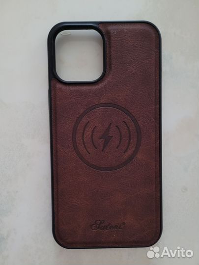 Чехол на iPhone 12 pro max кожа