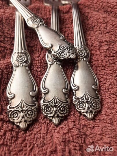 Мельхиоровые вилки 4 шт