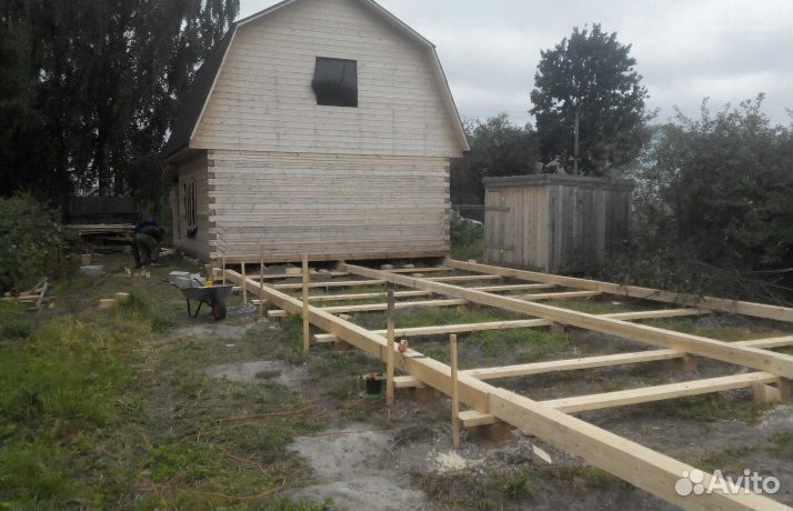 Перенос дома на винтовые сваи