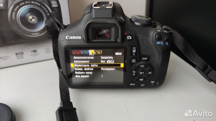 Canon 2000D kit в коробке, как новый