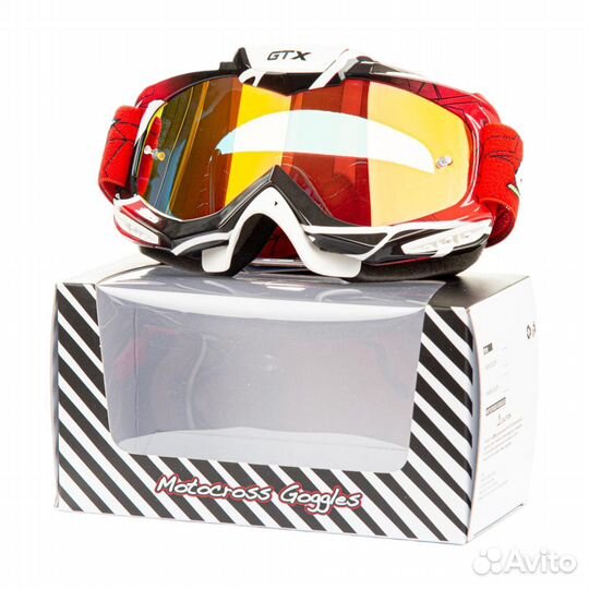 Очки для мотокросса GTX 5016 красные