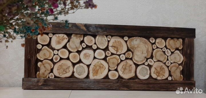 Панно из можжевельника