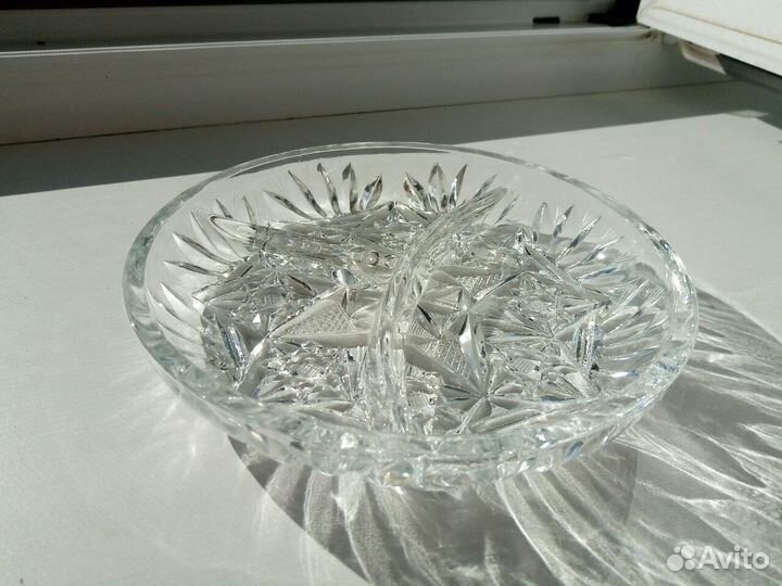 Менажница СССР хрусталь