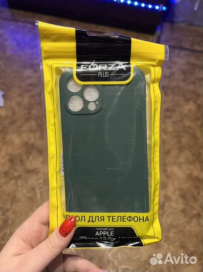 Чехол на iPhone 12 pro max темно зеленый новый