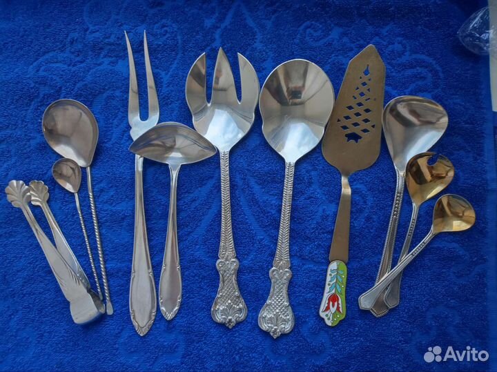 Столовые приборы сервировочные мельхиор