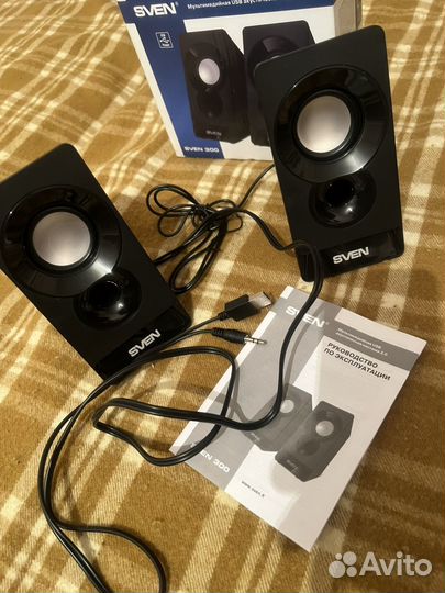 Компьютерные колонки sven 300 6Вт(2х3)