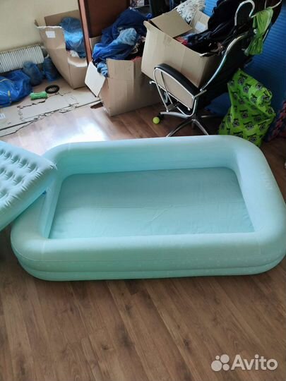 Детская надувная кровать 2в1 Intex