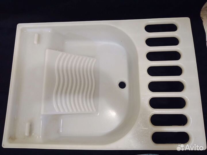 Мойка, пластик, с стиральной доской