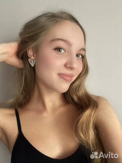 Серьги сердце