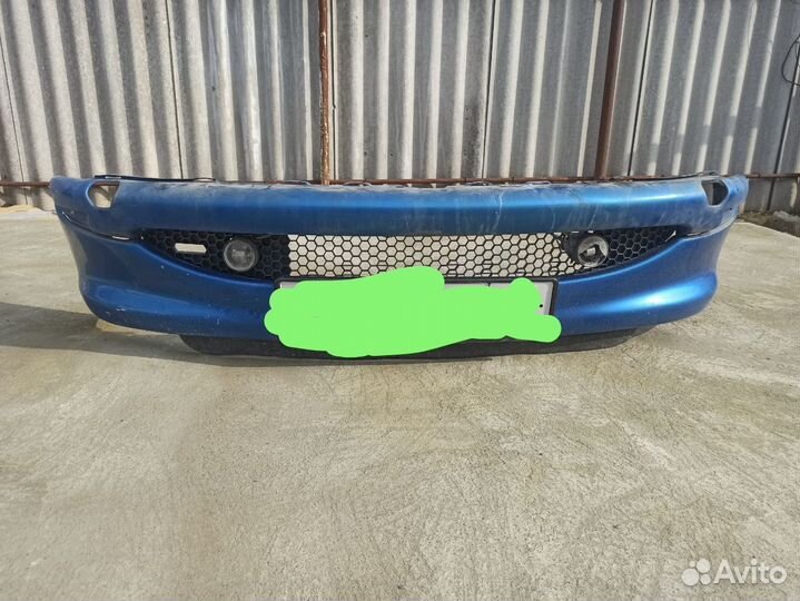 Бампер peugeot 206 синий