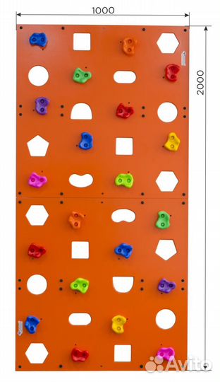 Скалодром пристенный 1000 х 2000 эльбрус