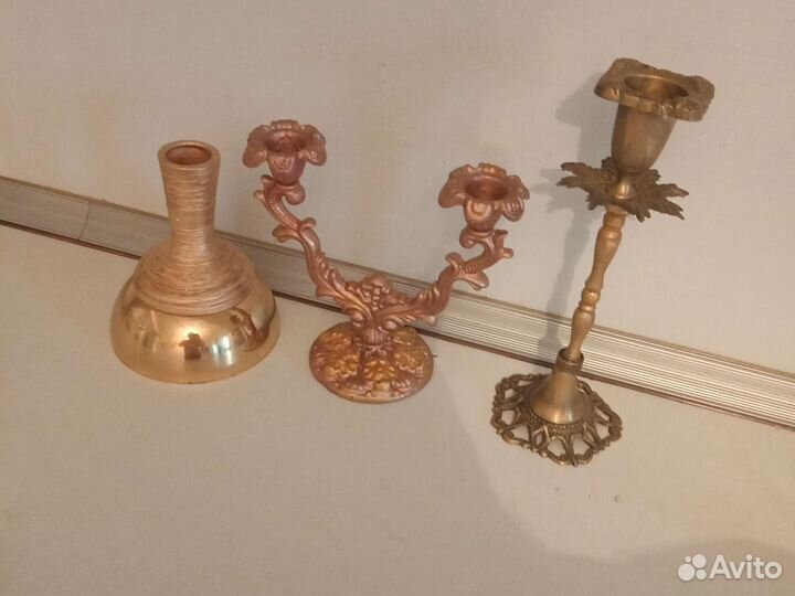 Подсвечник бронза начало 20 века