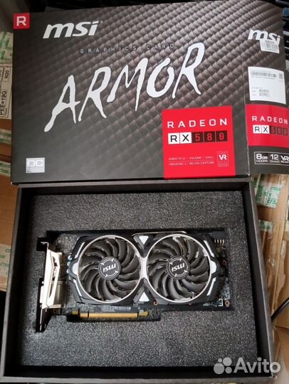 Видеокарта Rx 580 8gb msi armor