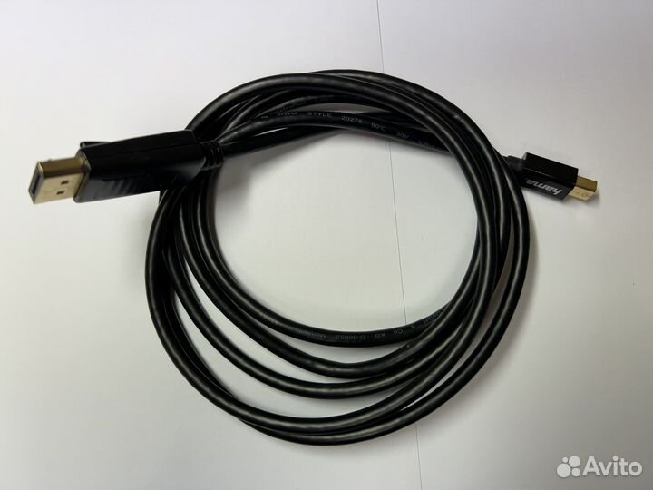 Кабель Hama DisplayPort miniDisplayPort 1,8m