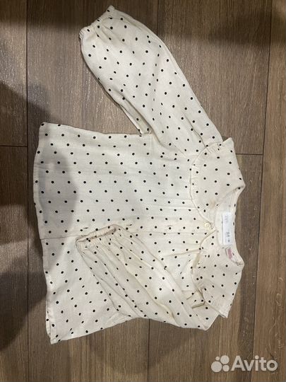 Рубашка zara для девочки 92