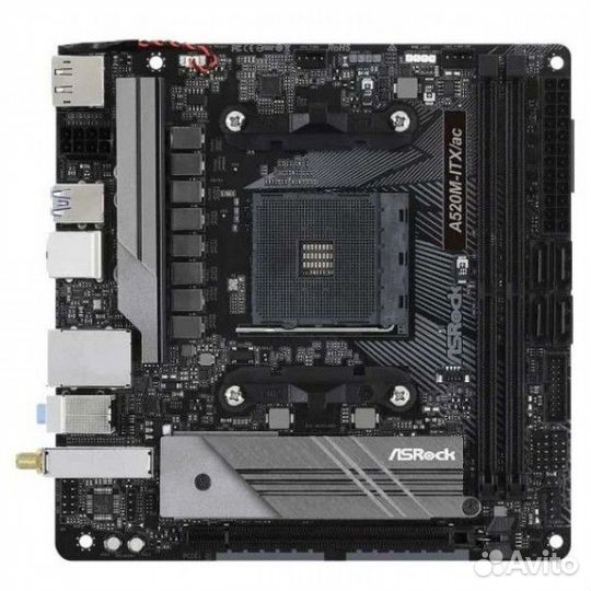 Материнская плата asrock A520M-ITX/AC (2xDDR4 1xPC