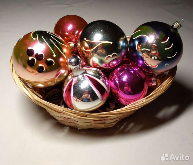 Ёлочные игрушки ссср, стекло