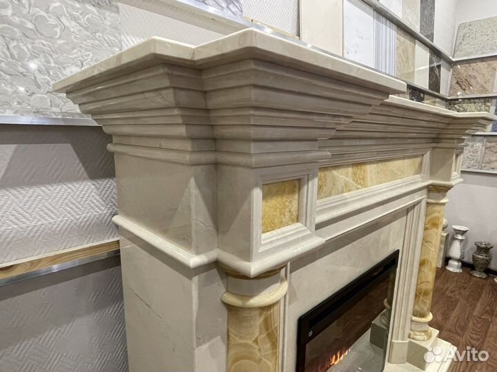 Каминный портал мраморный