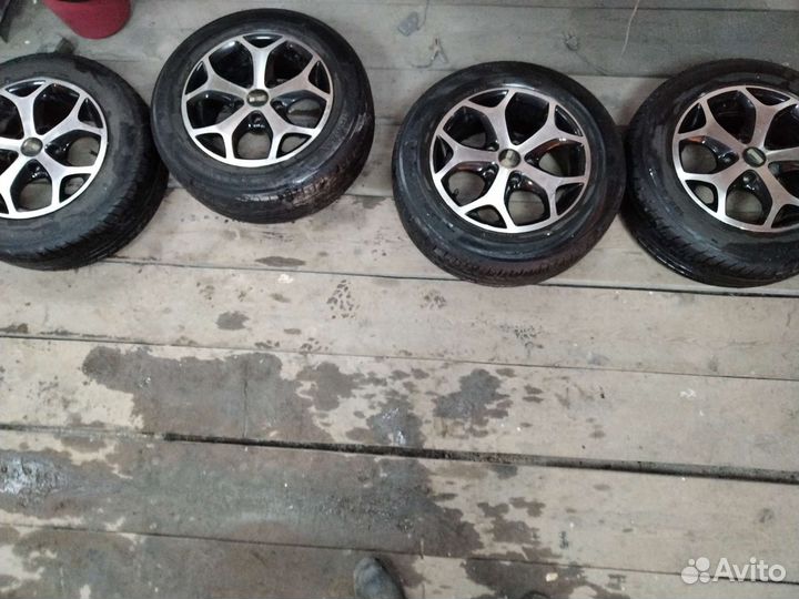 Комплект летней резины на литых дисках r 15