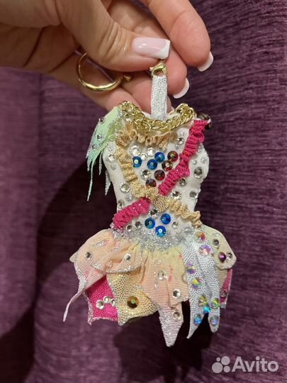 Брелок на сумку купальник гимнастика